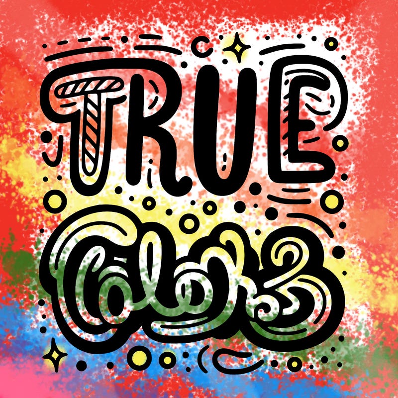 "true colors" written