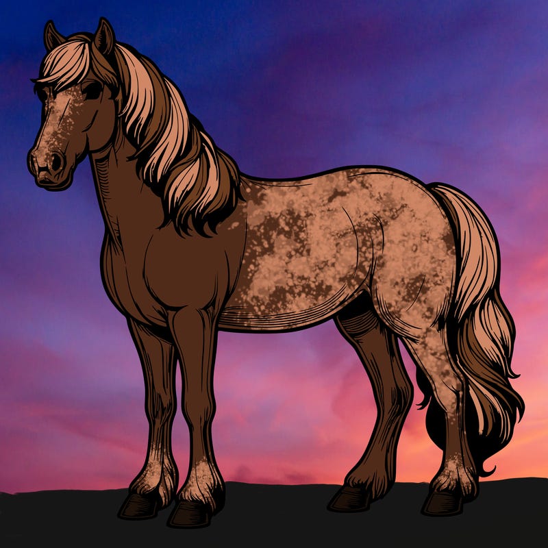 realistic horse