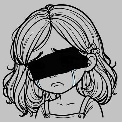 sad realistic girl crying