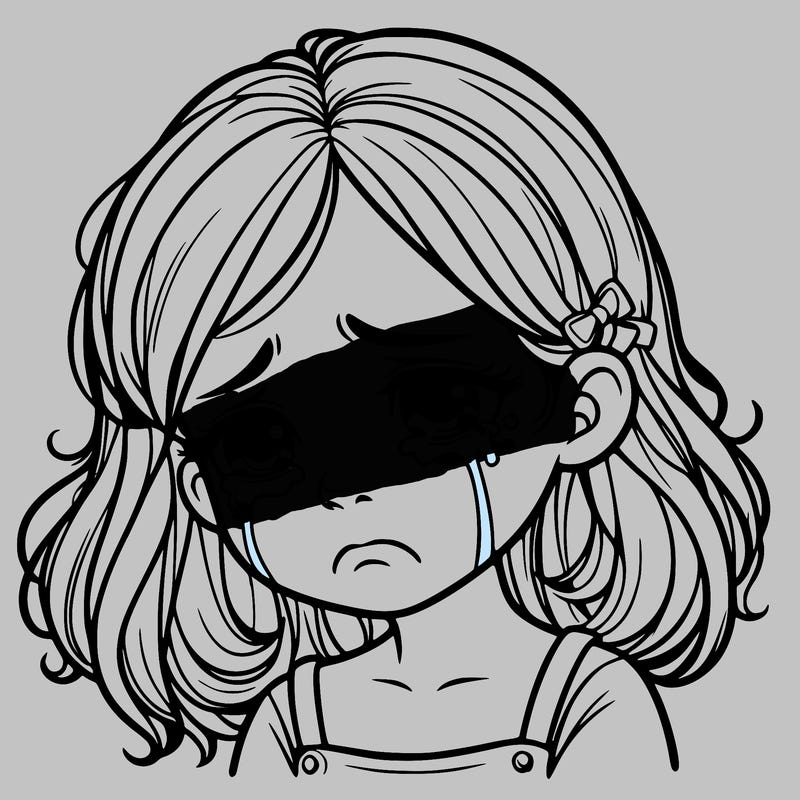 sad realistic girl crying