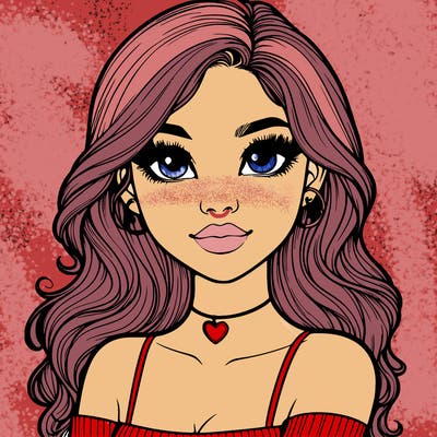 realistic pretty girl