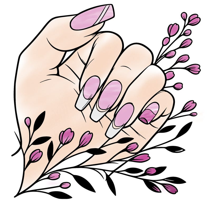 nails with french tip