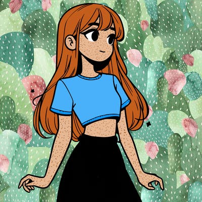 girl in a cute crop top