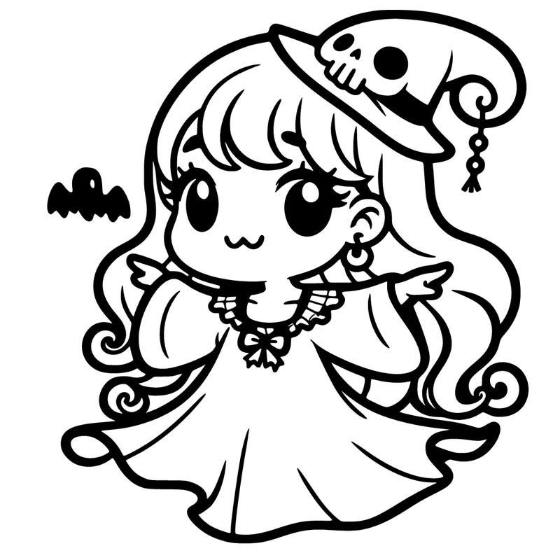 halloween girl ghost