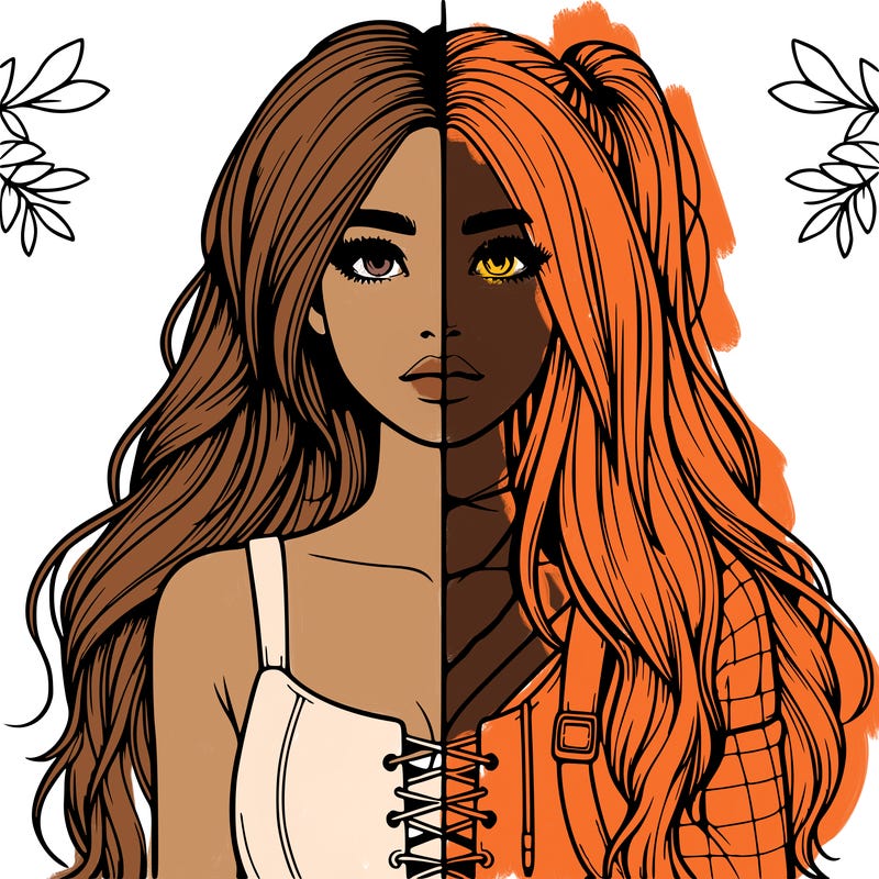 realistic girl split