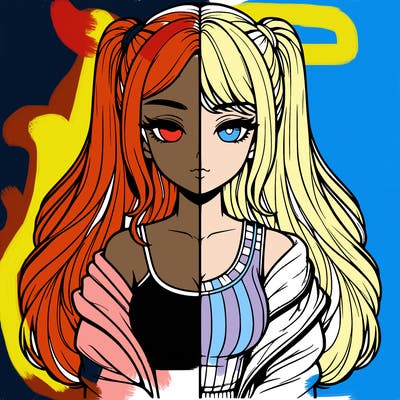 realistic girl split