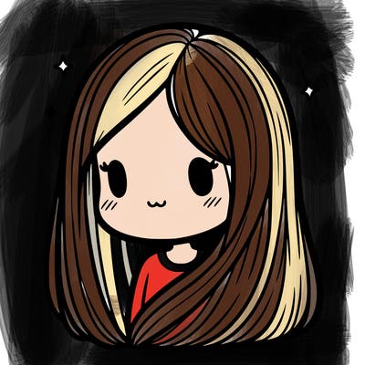 straight hair cartoon