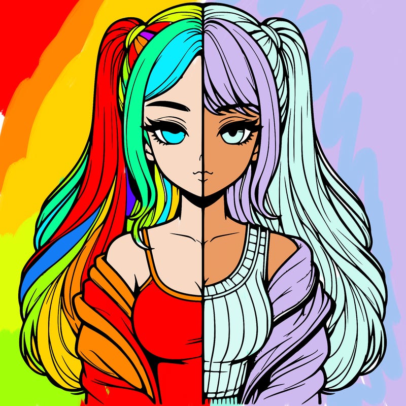 realistic girl split