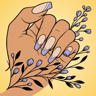 nails with french tip