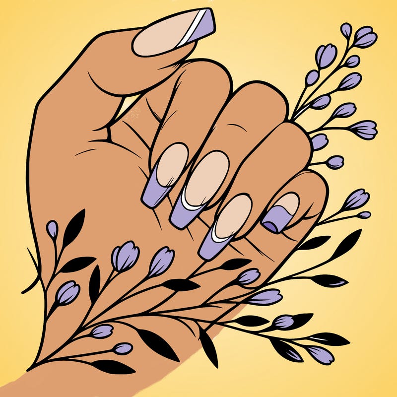 nails with french tip