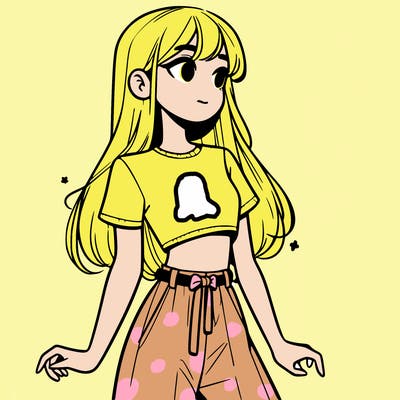 girl in a cute crop top