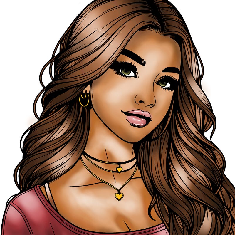 detailed realistic girl