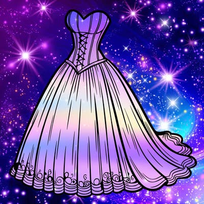 wedding dress-corset and a long and flowy skirt