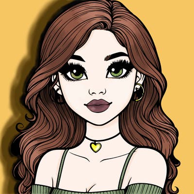 realistic pretty girl