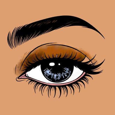 eye closed realistic