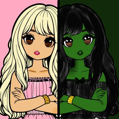 realistic girls split