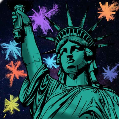 realistic statue of liberty