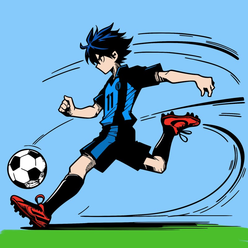 manga soccer player blue lock