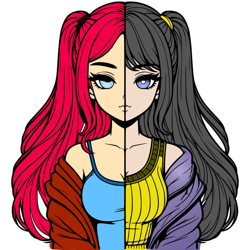 realistic girl split