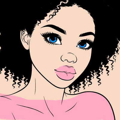 realistic black girl