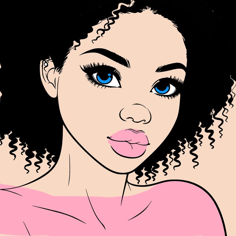 realistic black girl