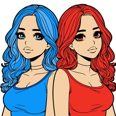 realistic twin sisters