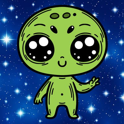 alien cute