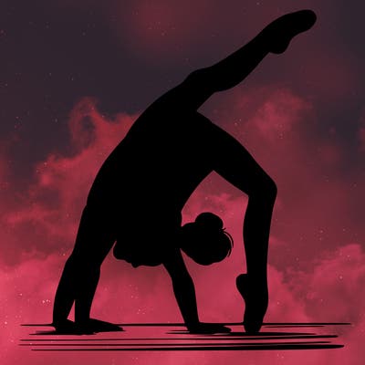 girl doing gymnastics