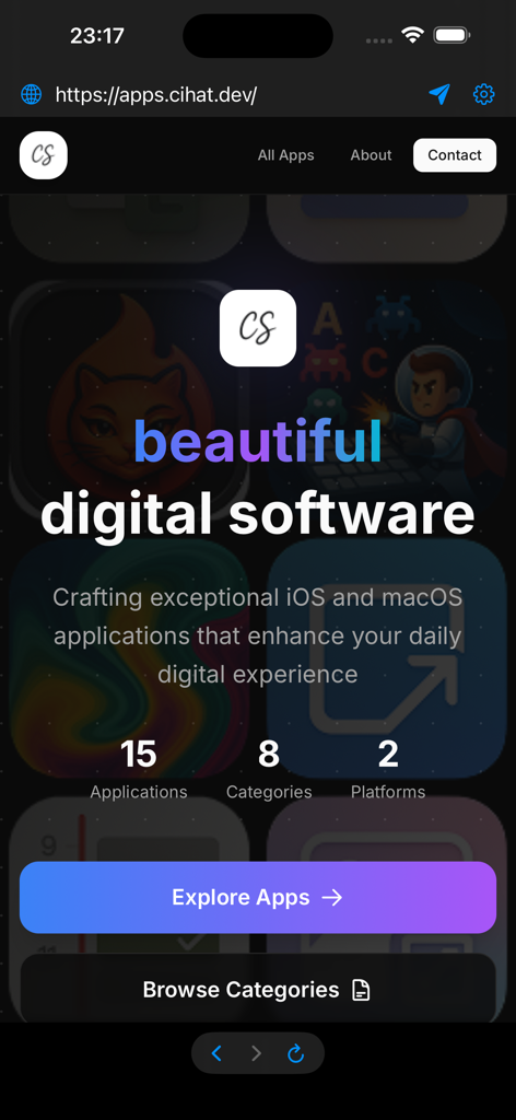 WebView Inspector - WebView Inspector interface showing a loaded web page for developer testing