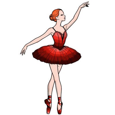 realistic ballerina