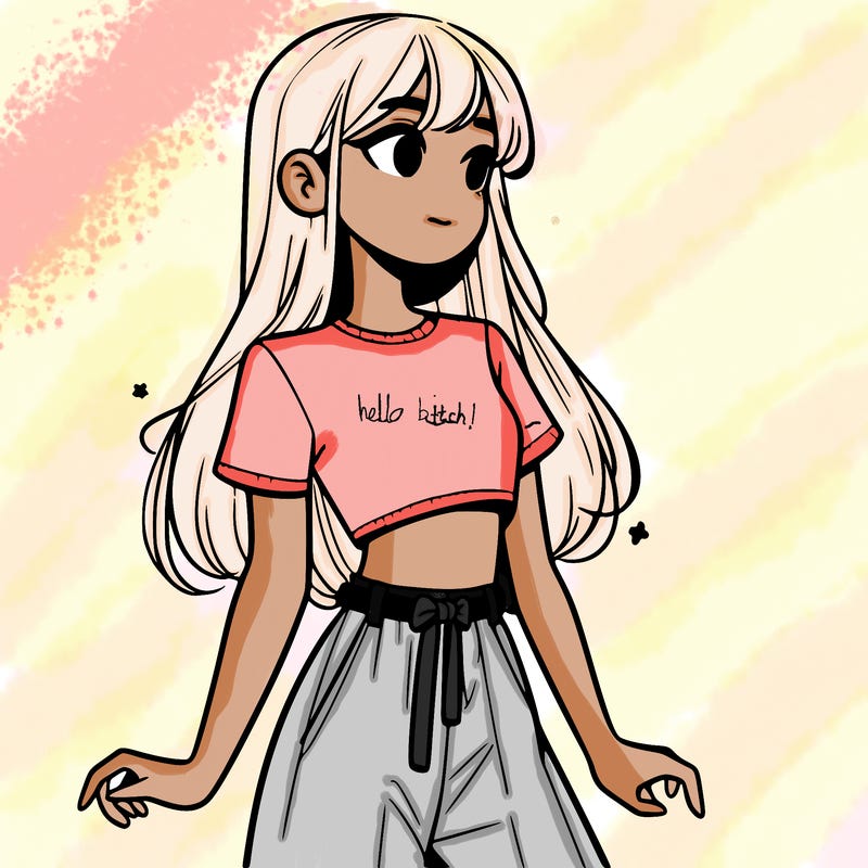 girl in a cute crop top