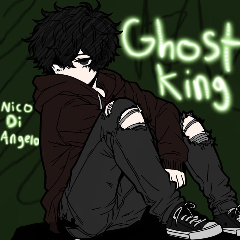 a male hoddie ripped jeans messy hair anime