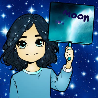 realistic girl holding up a sign