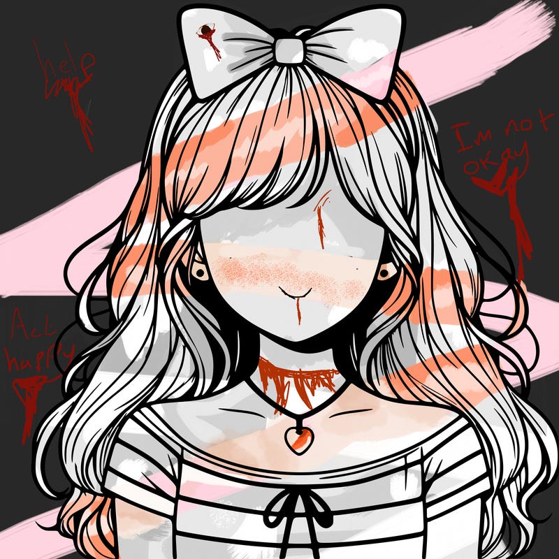 realistic girl no face