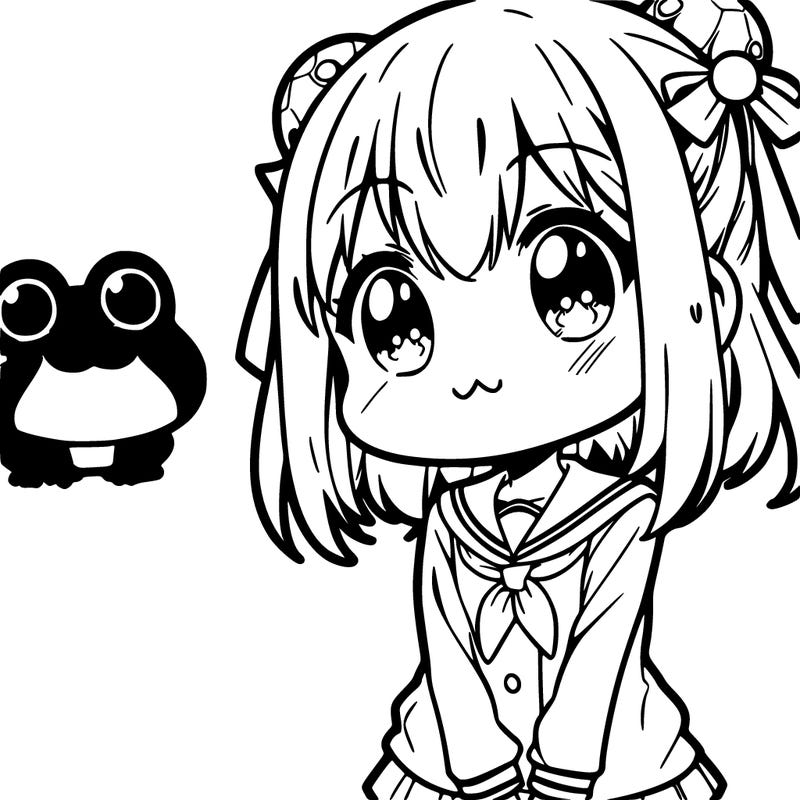 anime frog girl
