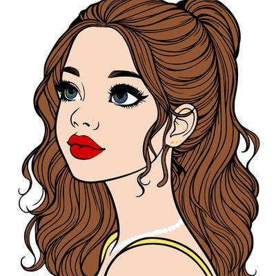 beautiful realistic girl