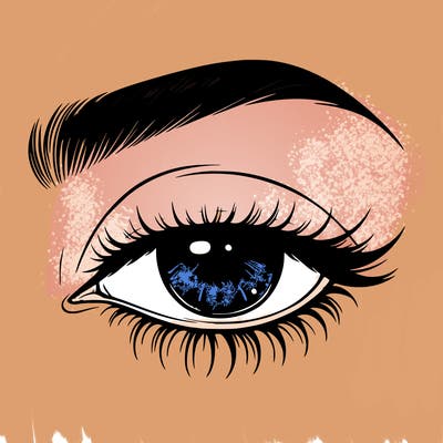 eye closed realistic