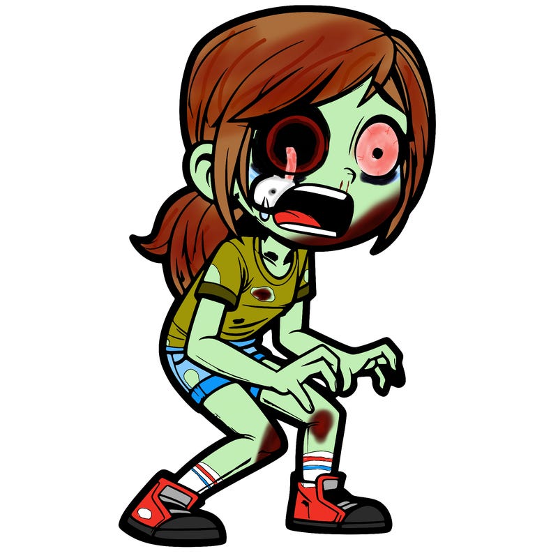 terrified realistic girl