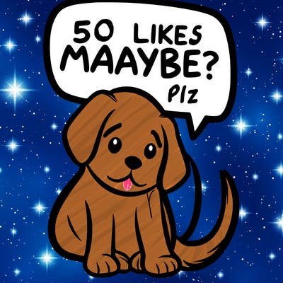 a puppy that says 5 like maybe