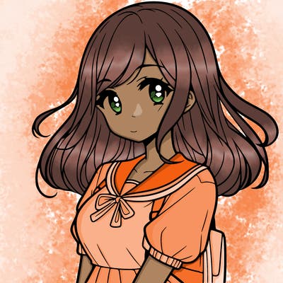 a cute teenage girl manga