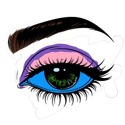 eye closed realistic