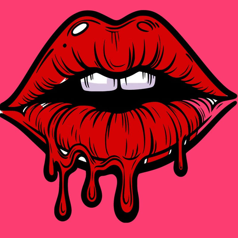 lips that look realistic and drip