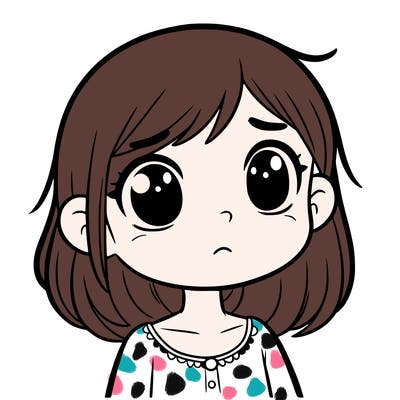 girl with worried expression