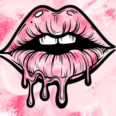 lips that look realistic and drip