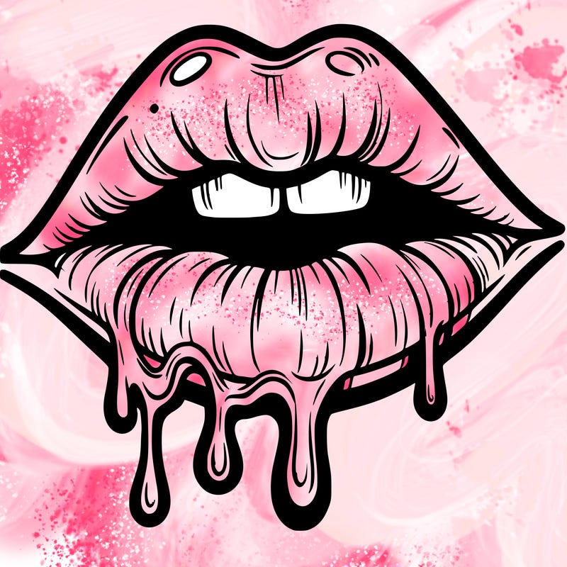 lips that look realistic and drip