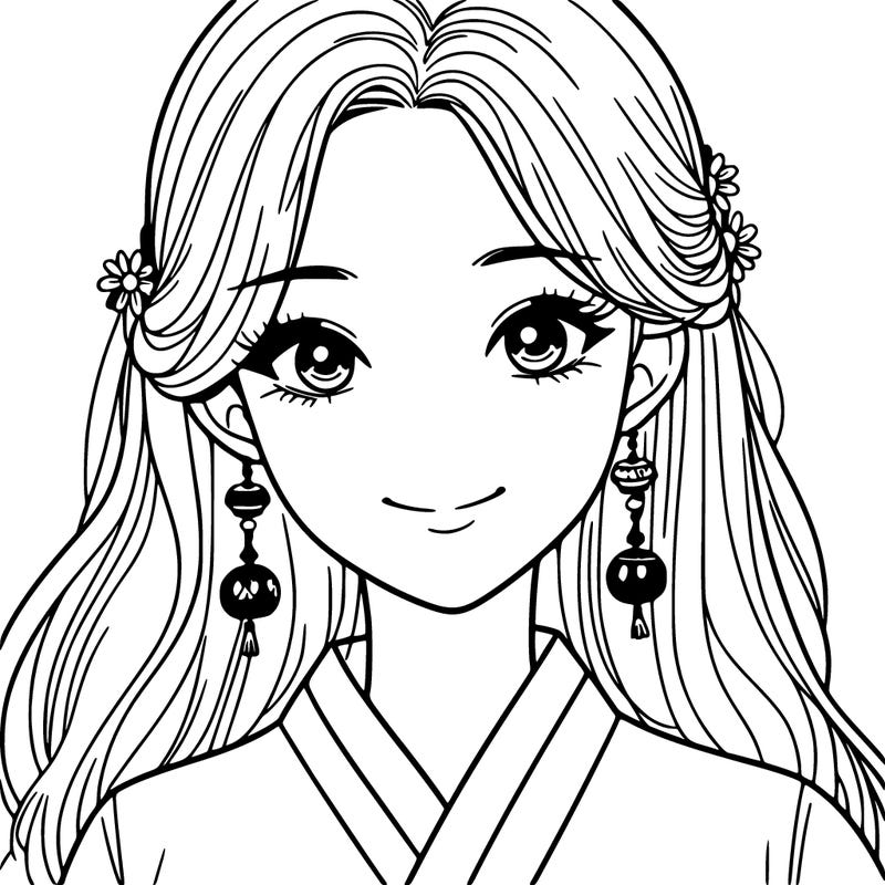 a very pretty korean woman