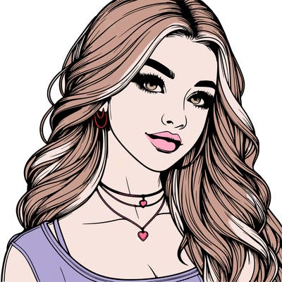 detailed realistic girl