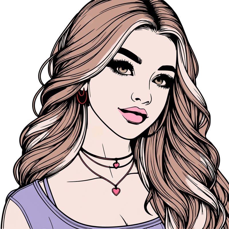 detailed realistic girl