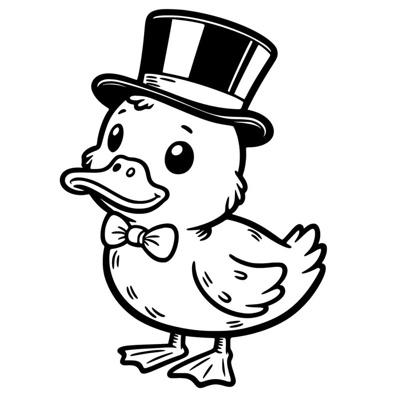 duck with top hat