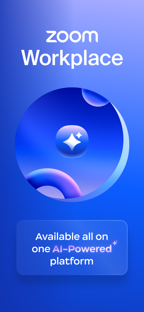 Schermata di Zoom Workplace che evidenzia la piattaforma di collaborazione potenziata dall'IA